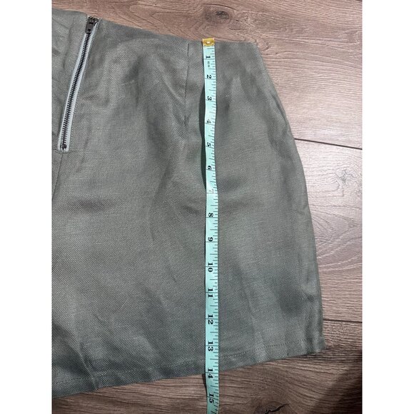 Chaser Sage Green Linen Asymmetrical Skort NWT S - Picture 12 of 13